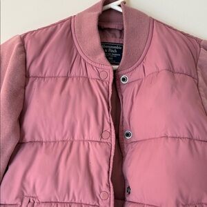 Abercrombie & Fitch Mauve Puffer Jacket